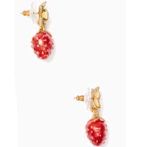 Kate Spade Perfect Picnic Strawberry Drop Earrings - Picture 4 of 7